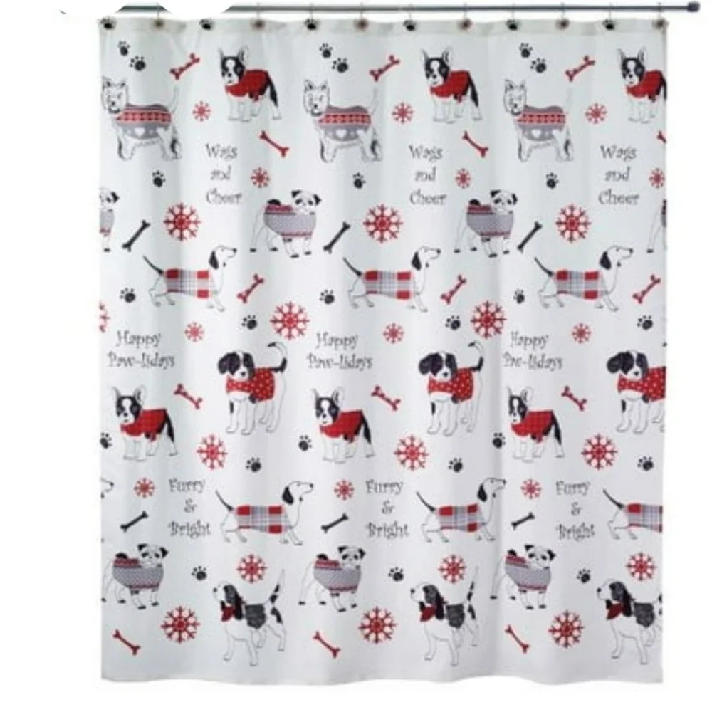 Avqnti Pawliday rShower Curtain